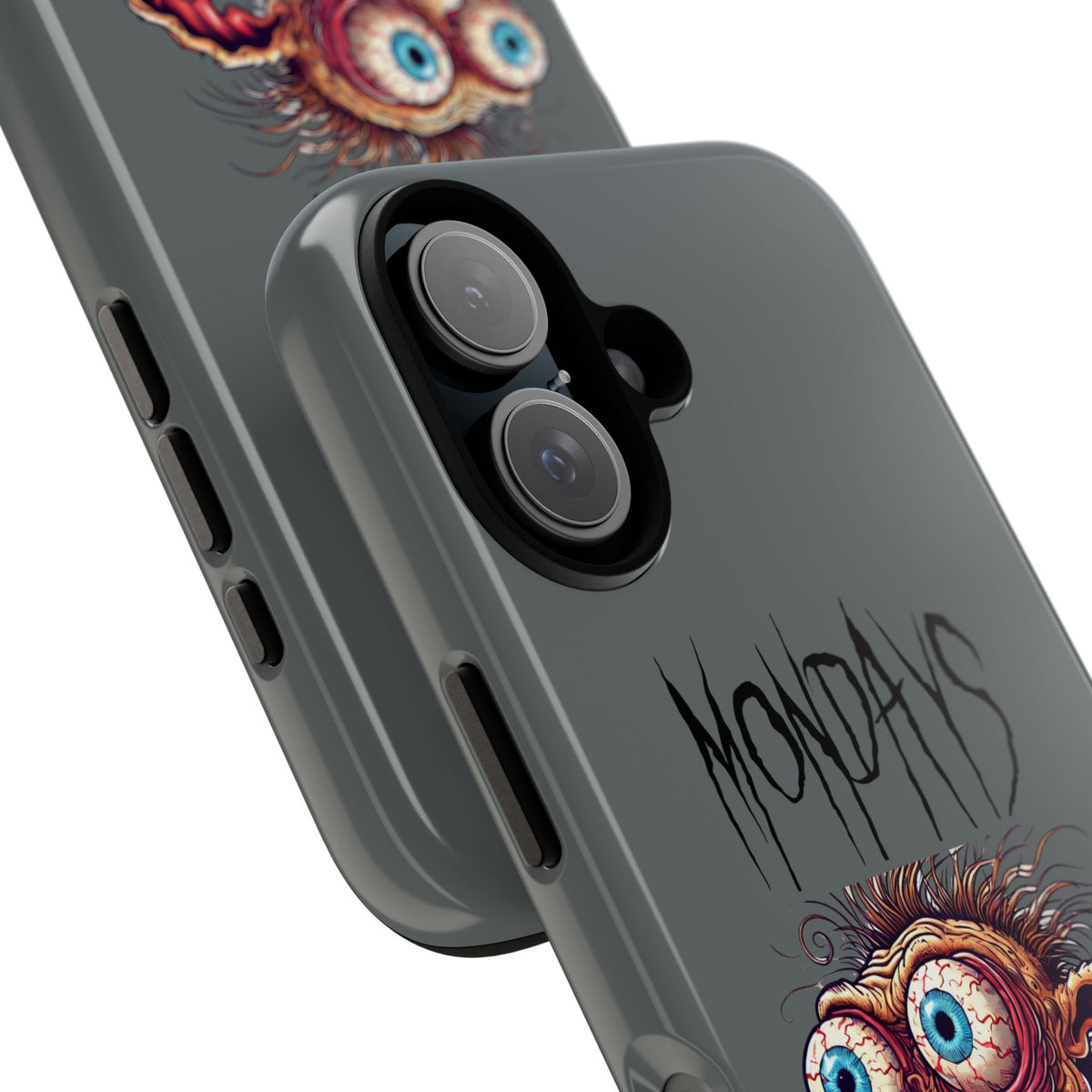 Mondays Zombie Character Phone Case – Funny Groggy Coffee Phone Cover