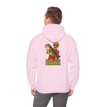 Fishing Hoodie – I Came, I Cast, I Conquered Graphic Pullover