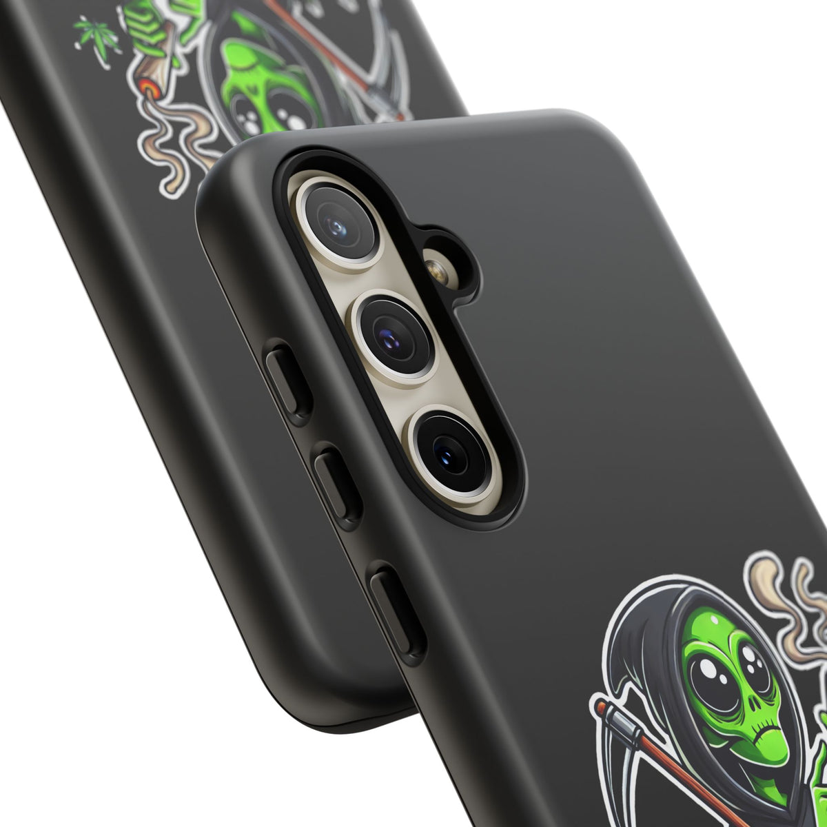 Reaper Alien Phone Case – Cute Grim Reaper Smoking Weed iPhone Case