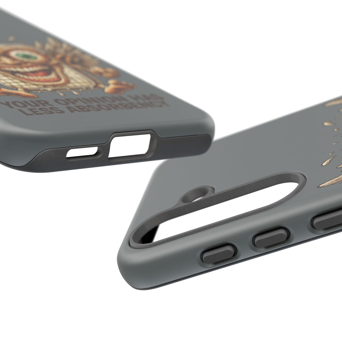 Phone Case — Funny Vintage Winged Toaster Design (“Your Opinion Has Less Absorbency”)