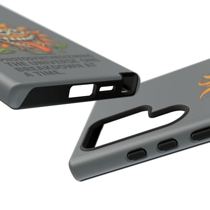 Funny Monster Sunflower Phone Case — "Photosynthesizing the Universe One Breakdown at a Time"