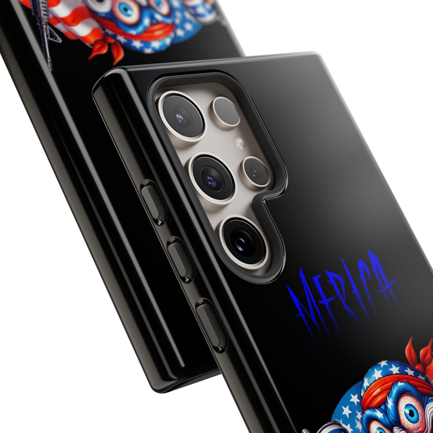 Phone Case — Patriotic 'Merica Clown with Flag, Beer & Rifle