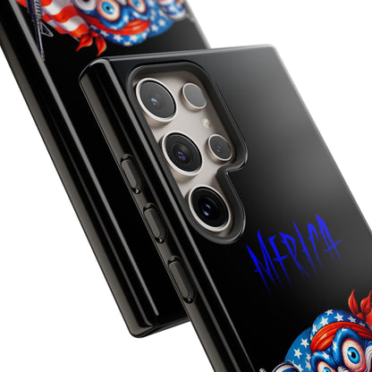 Phone Case — Patriotic 'Merica Clown with Flag, Beer & Rifle