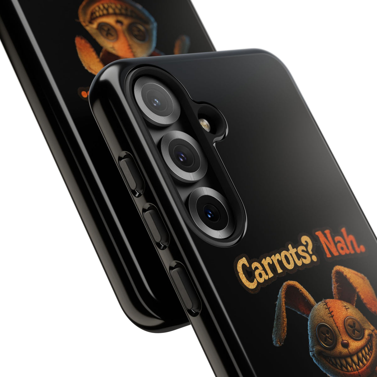 Phone Case — Creepy Bunny "Carrots? Nah. I crave screams." Halloween Horror Design