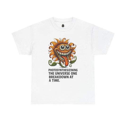 Photosynthesizining the Universe – Funny Sunflower Breakdown T-Shirt