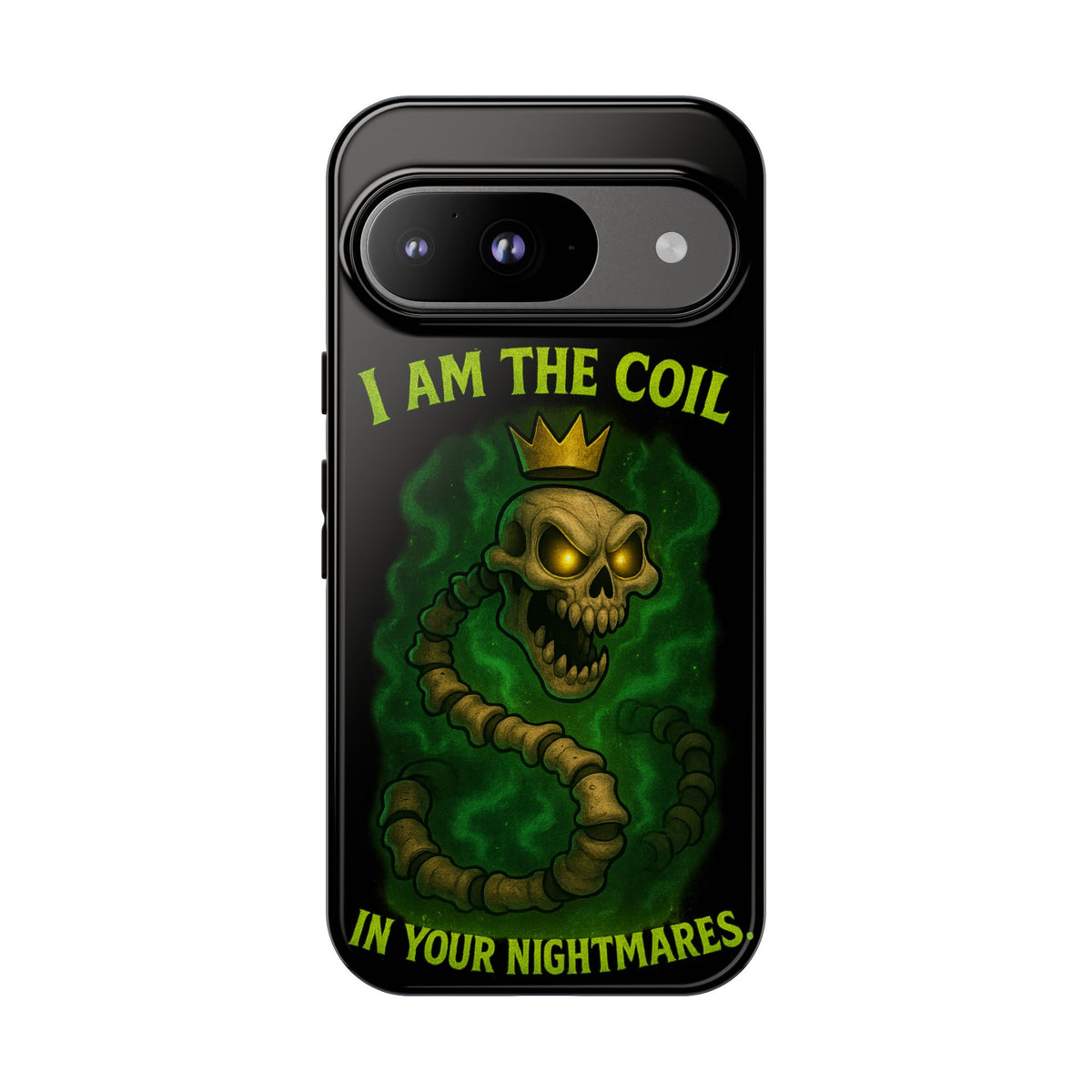 Tough Cases — “I Am The Coil In Your Nightmares” Skull Snake Shockproof Phone Case