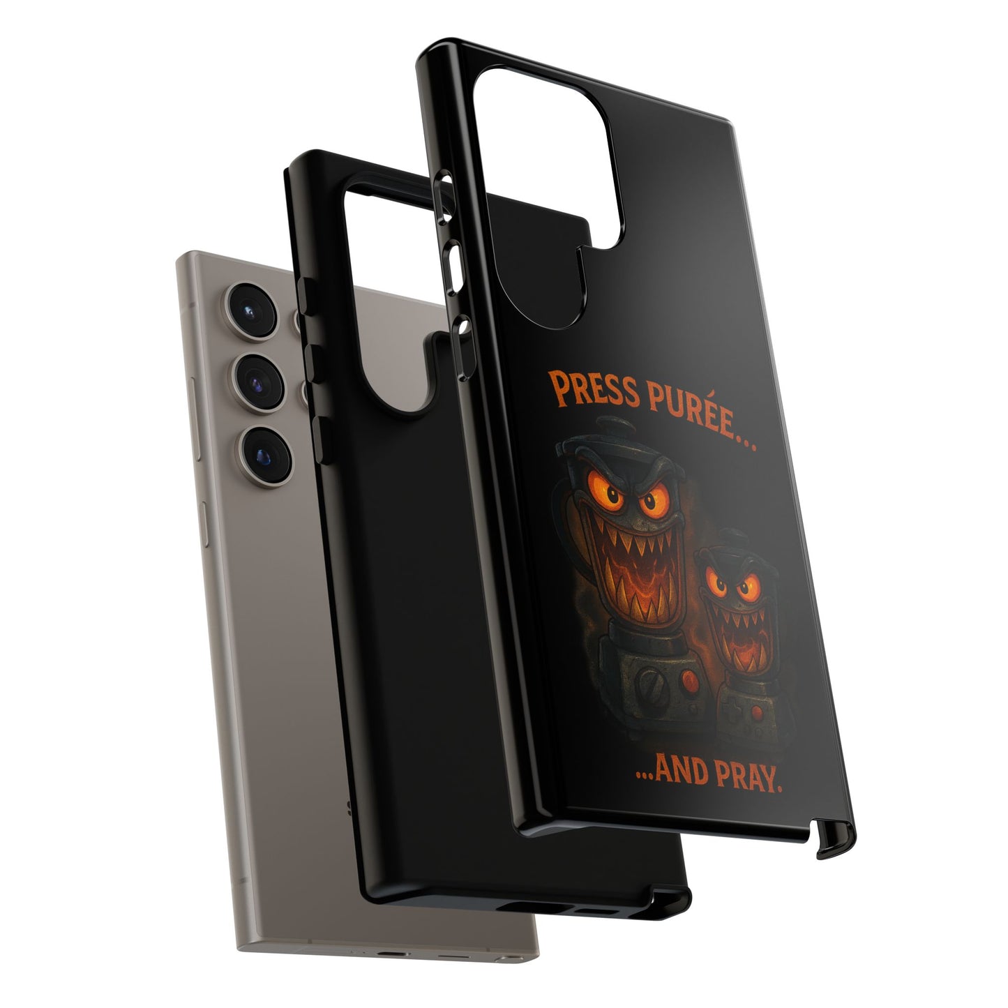 Phone Case - 'Press Purée...and Pray' Halloween Horror Protective Cover