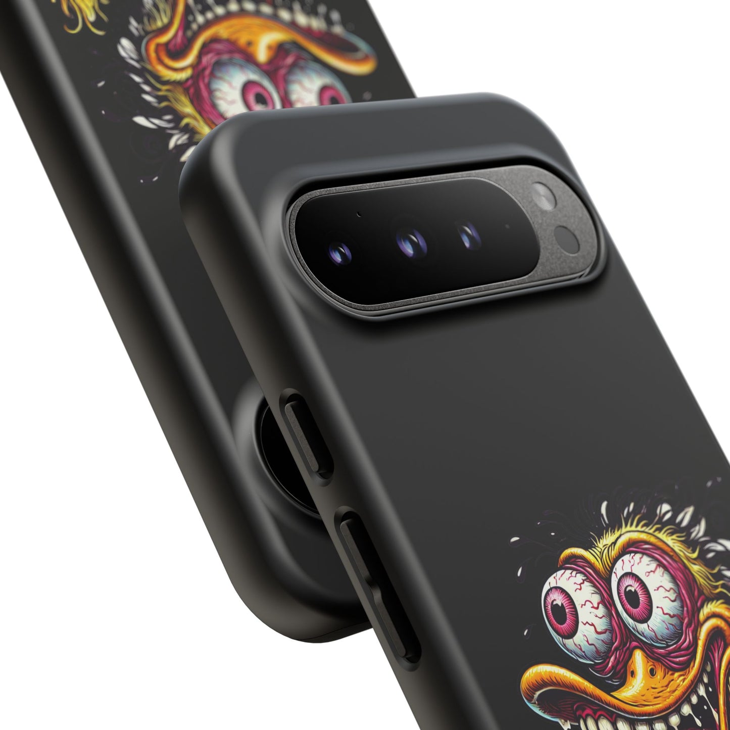 Duck Monster Phone Case — Crazy Cartoon Eye Duck Shock Design Tough Case
