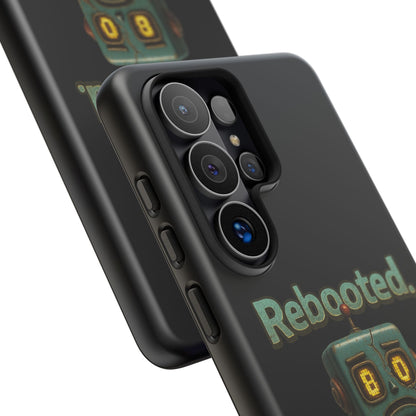 Phone Case — 'Rebooted. Still Awkward.' Retro Robot Protective Cover