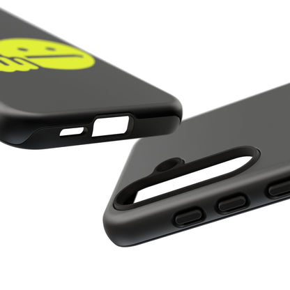 Phone Case — Neon Middle Finger Emoji Graphic