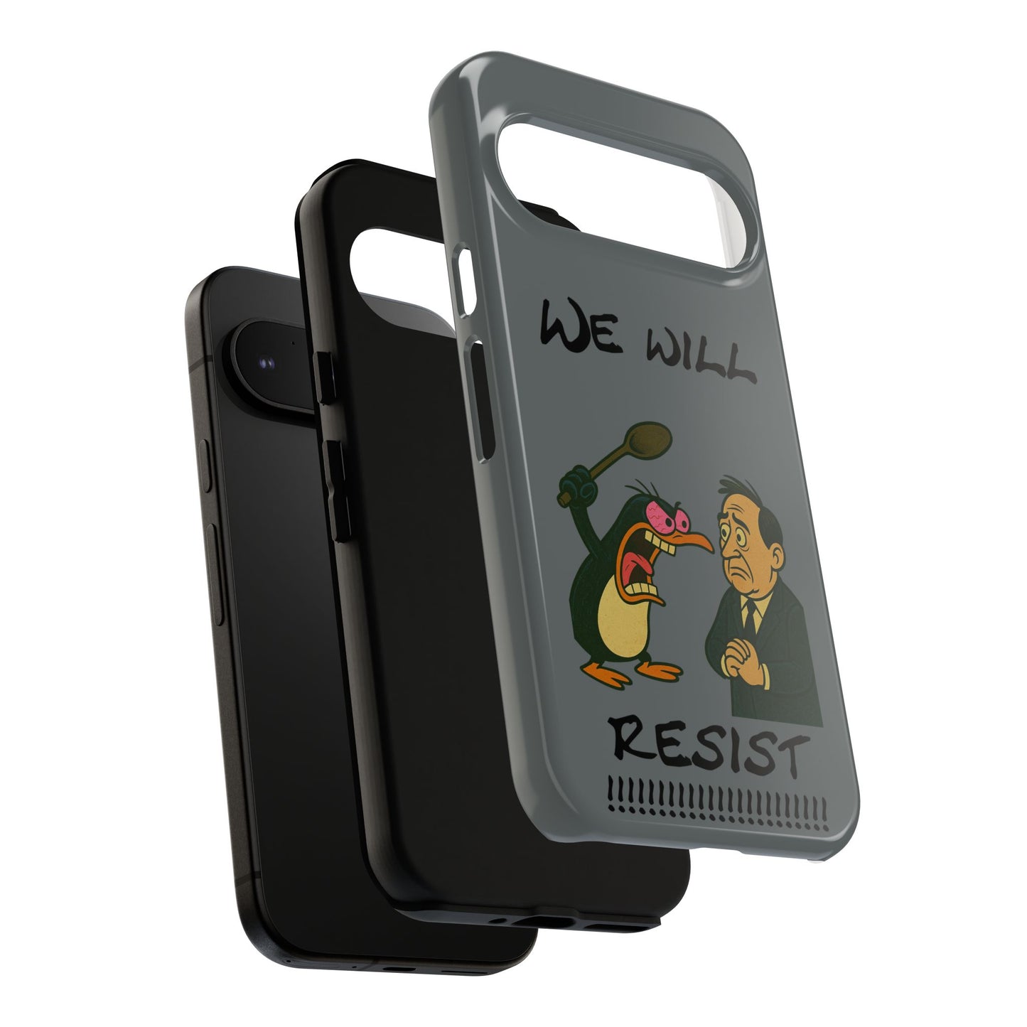 Phone Case - "We Will Resist" Cartoon Protest Design