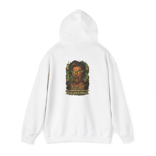 Horror Medusa Hoodie – “Your Luck Is Doom” Graphic Pullover