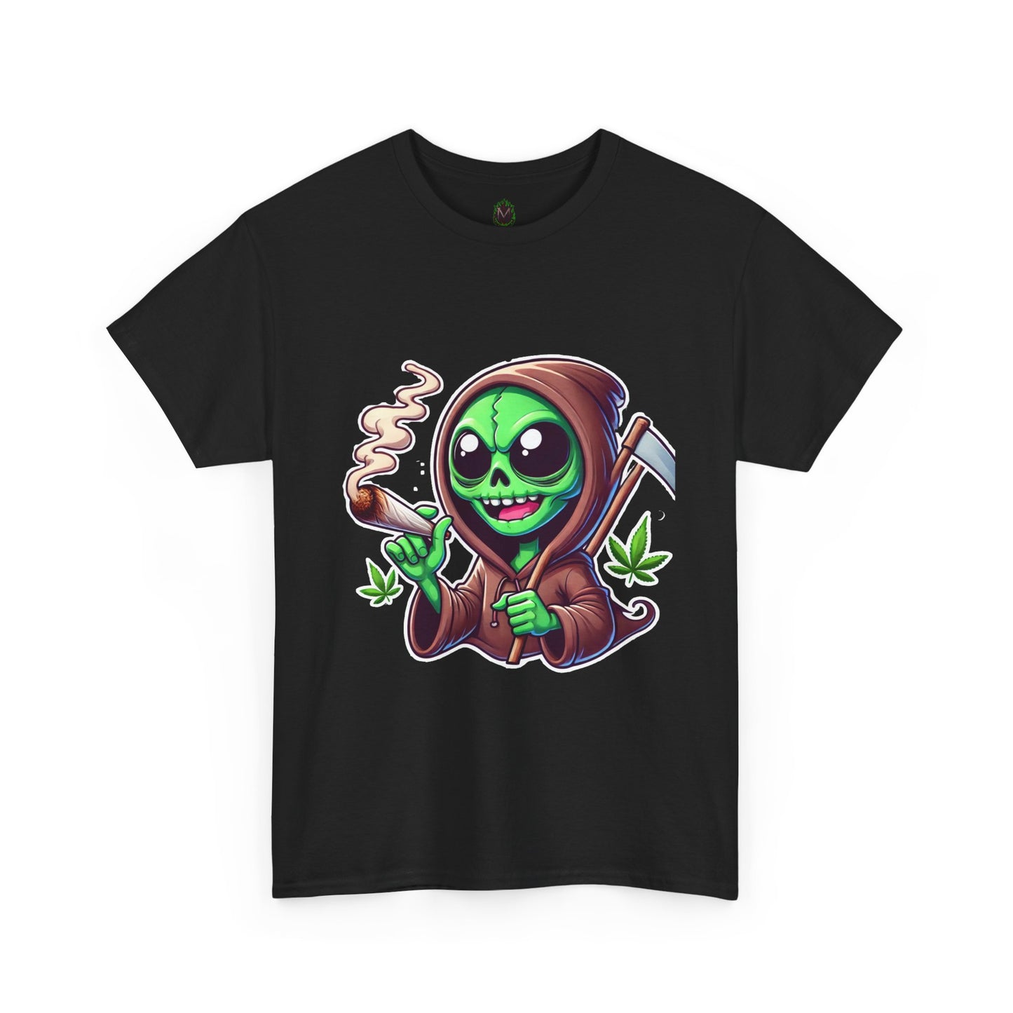 Reaper Smoking Joint T‑Shirt — Cute Grim Reaper Stoner Tee
