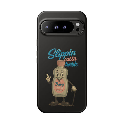 Phone Case — Retro 'Slippin Outta Trouble' Baby Bottle Design