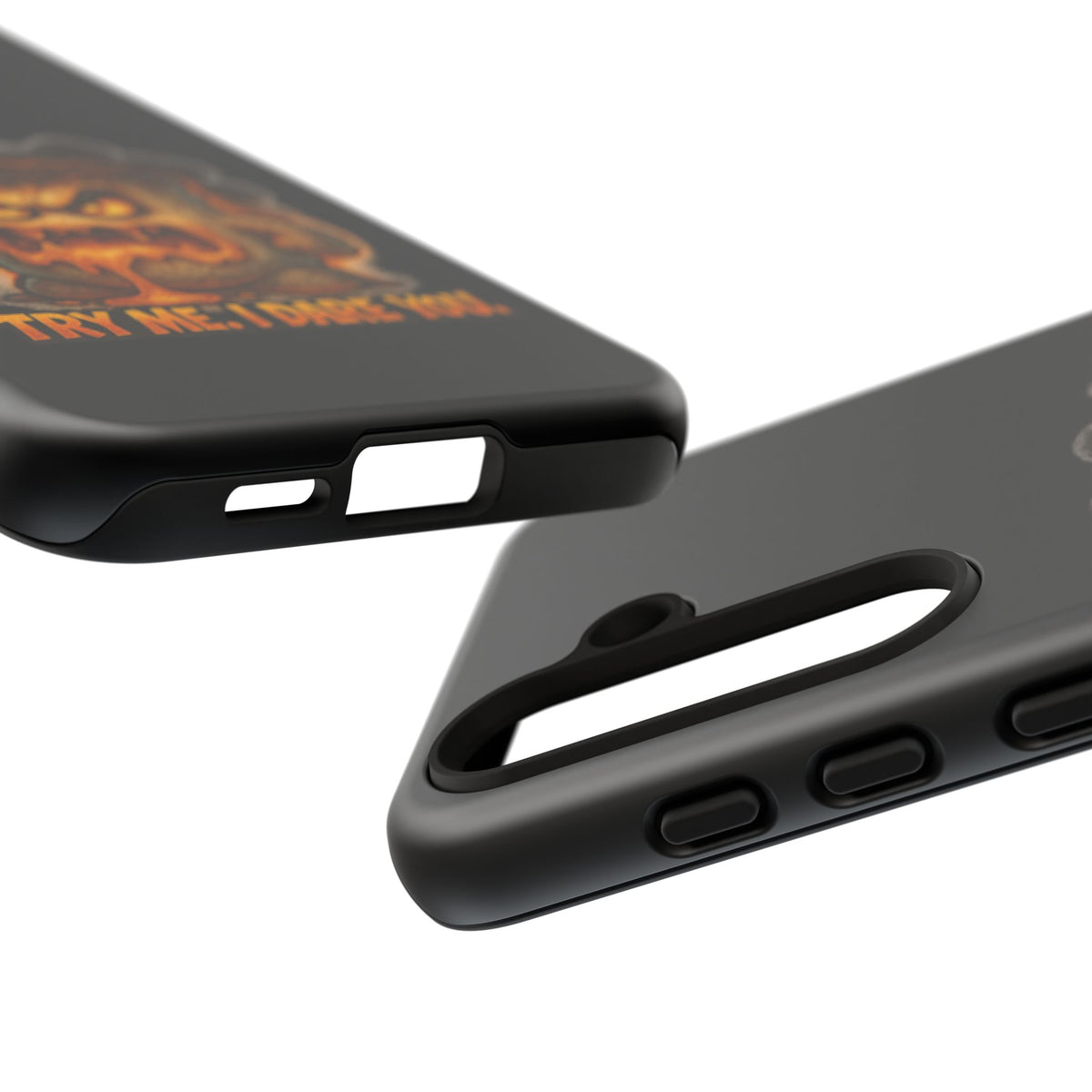 Phone Case — 'Try Me, I Dare You' Angry Lava Monster Graphic