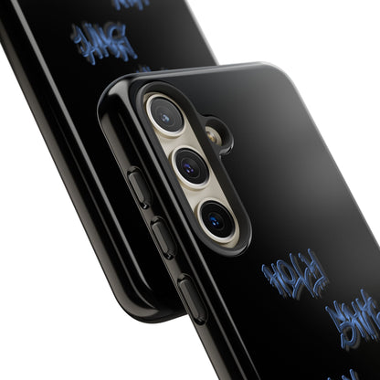 Phone Case — Blue Neon Graffiti "Tough Cases" Protective Cover