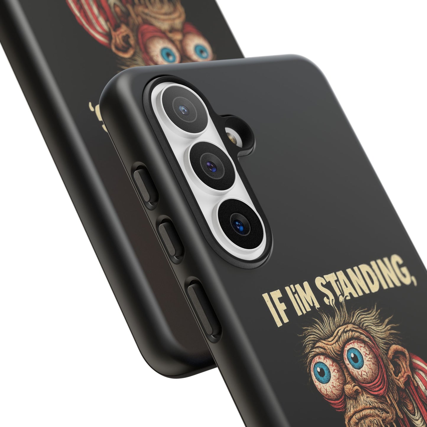 If I’m Standing It’s Against My Will — Funny Sleepy Monster Phone Case