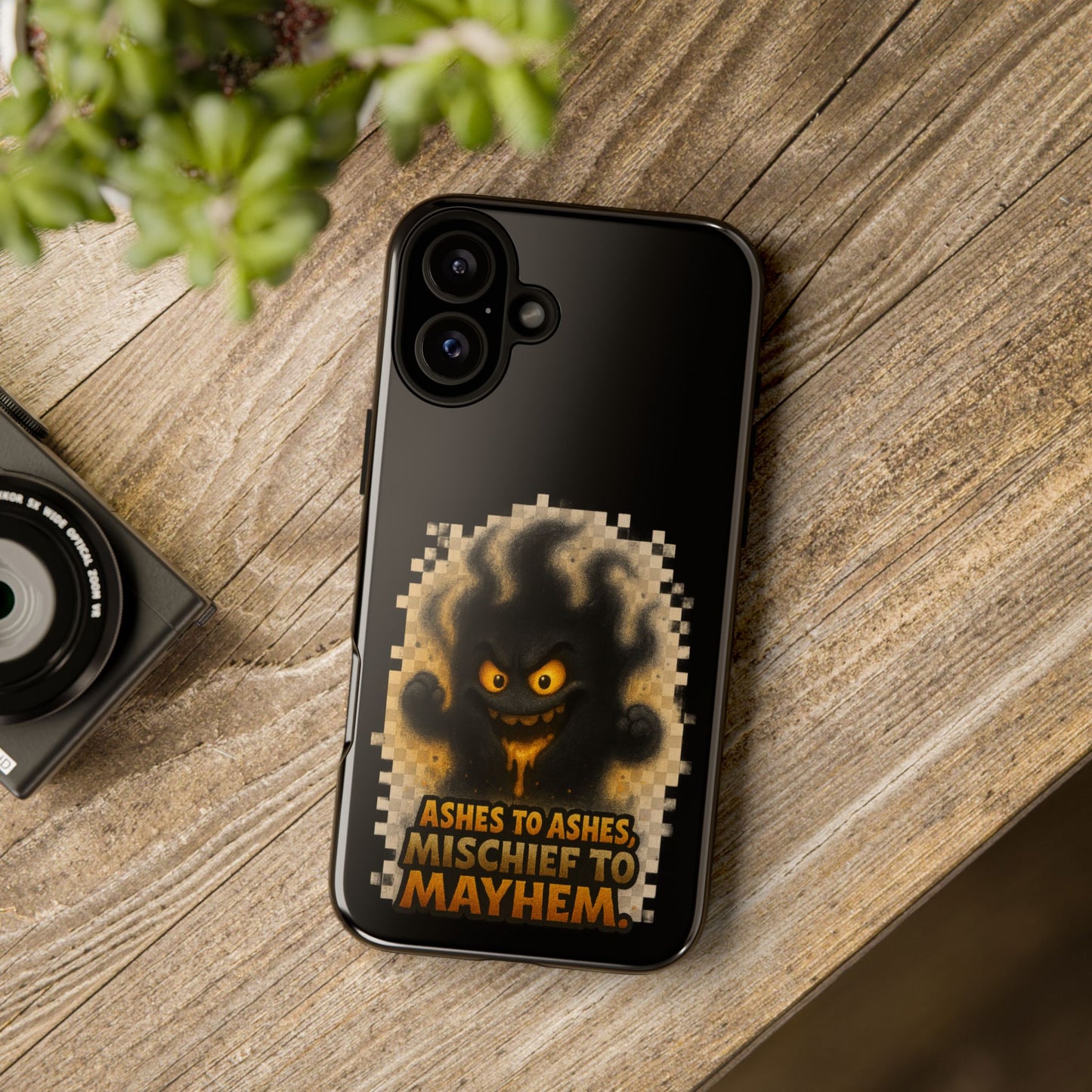 Phone Case — 'Ashes to Ashes, Mischief to Mayhem' Spooky Ghost Protective Case
