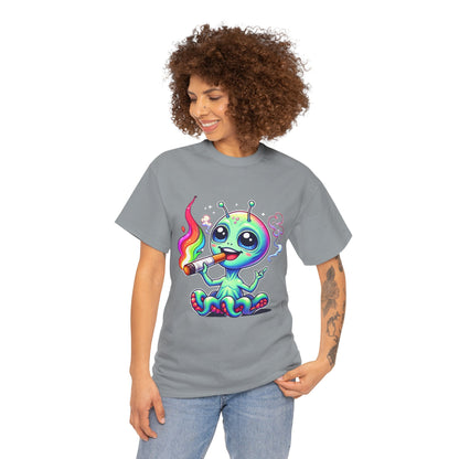 Colorful Alien Tee - Fun Graphic Tee