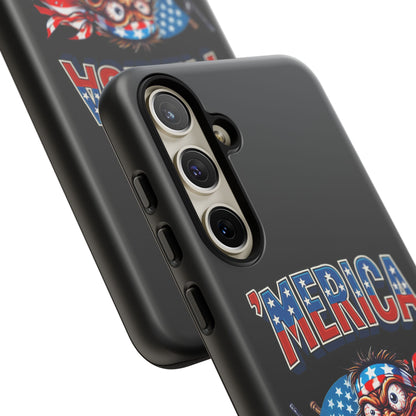 'MERICA Patriotic Phone Case — American Flag Madman Design