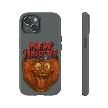 Phone Case — 'New Hairte' Funny Grinning Tongue-Out Monster Design