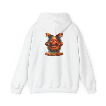 Hoodie — Angry Gnome Graphic "I'm No Gnome, In Spite of Stripes"