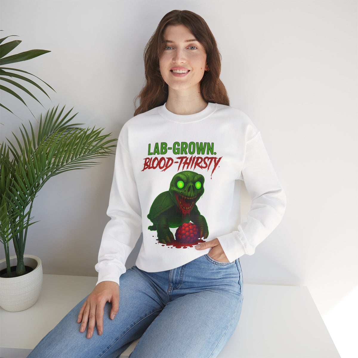 Lab-Grown. Blood-Thirsty. – Mutant Turtle Sweatshirt