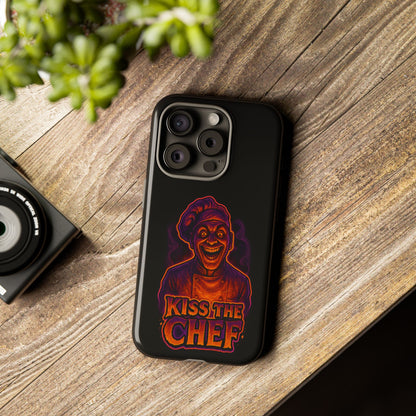 Phone Case — "Kiss the Chef" Neon Horror Chef Design