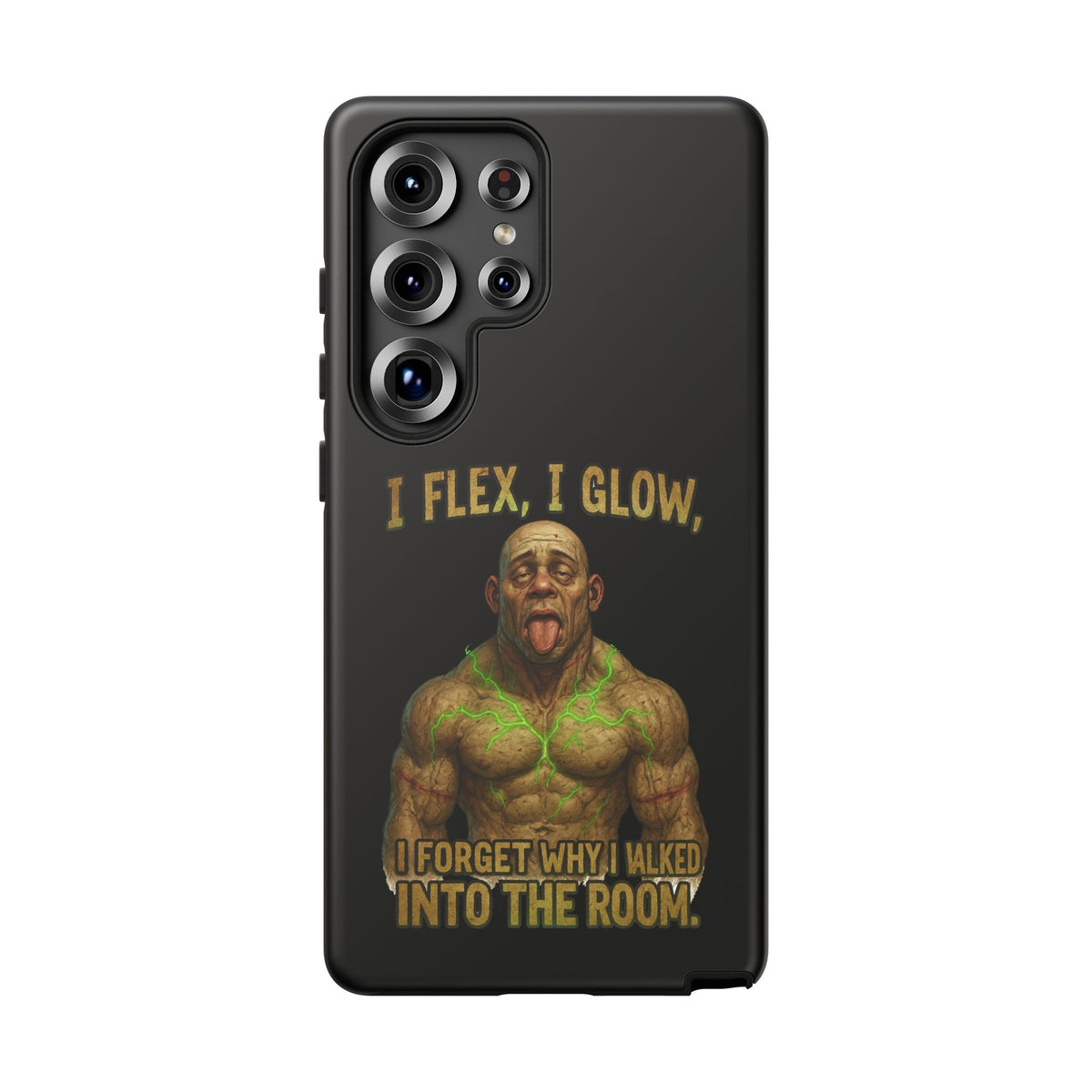 Phone Case — I Flex, I Glow Funny Muscular Guy Phone Cover