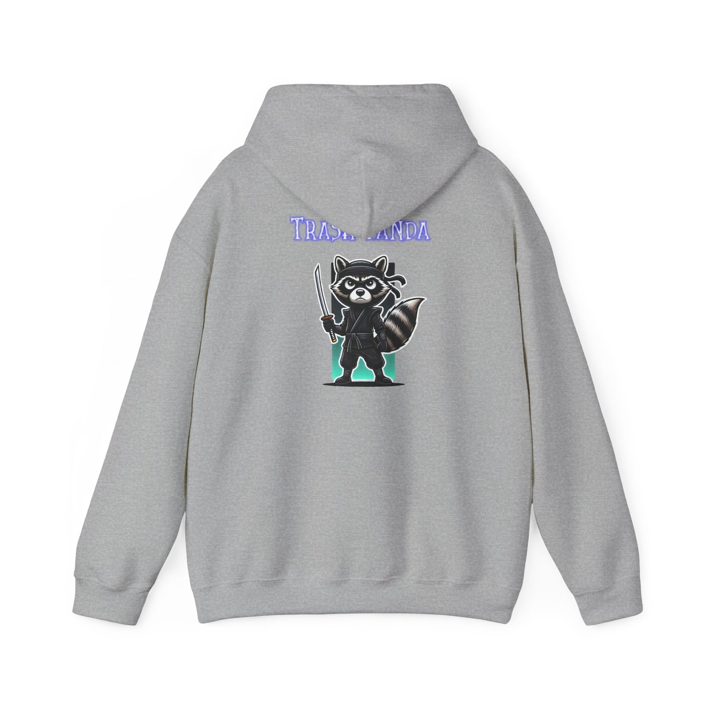Raccoon Samurai Hoodie — "Trash Panda" Graphic Hooded Sweatshirt