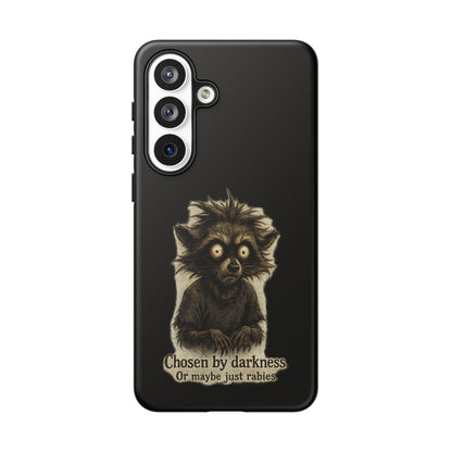 Phone Case — "Chosen by Darkness (Or Maybe Just Rabies)" Cute Creepy Lemur Design
