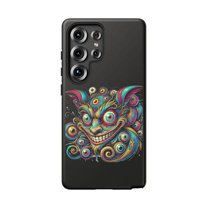Psychedelic Mischief Phone Case — Colorful Grinning Monster Design