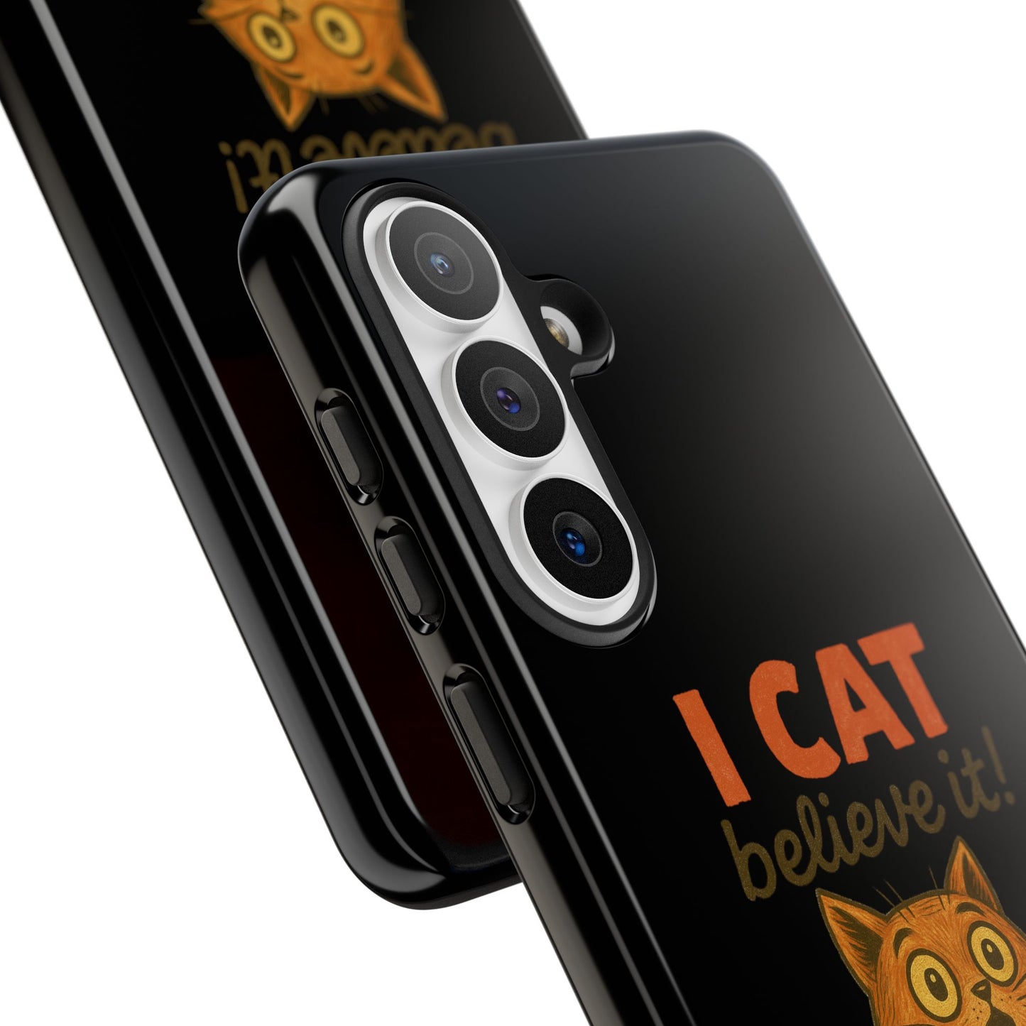 Phone Case — "I Cat Believe It!" Funny Orange Cat Protective Case