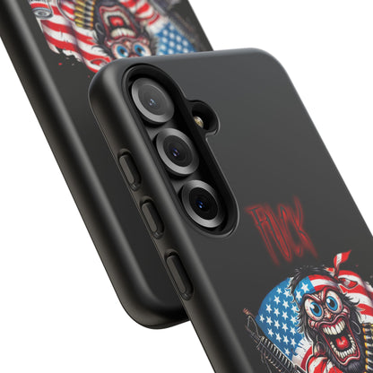 Phone Case — American Flag Skull Soldier Design (Tough Cases)
