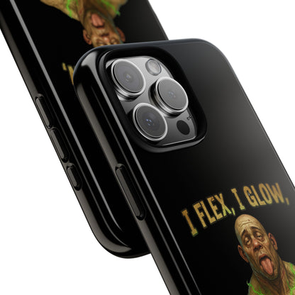 Phone Case — I Flex, I Glow Funny Muscular Guy Phone Cover