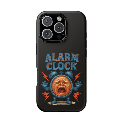 Phone Case — "Alarm Clock" Retro Screaming Clock Protective Cover