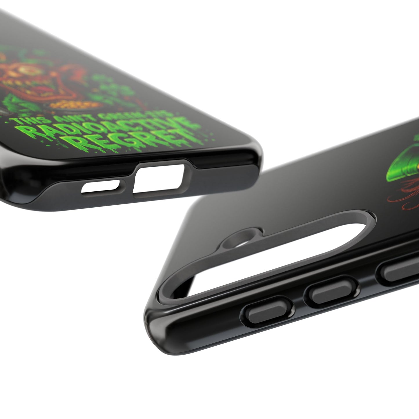 Radioactive Leprechaun Phone Case — "This Ain't Green, It's Radioactive Regret"