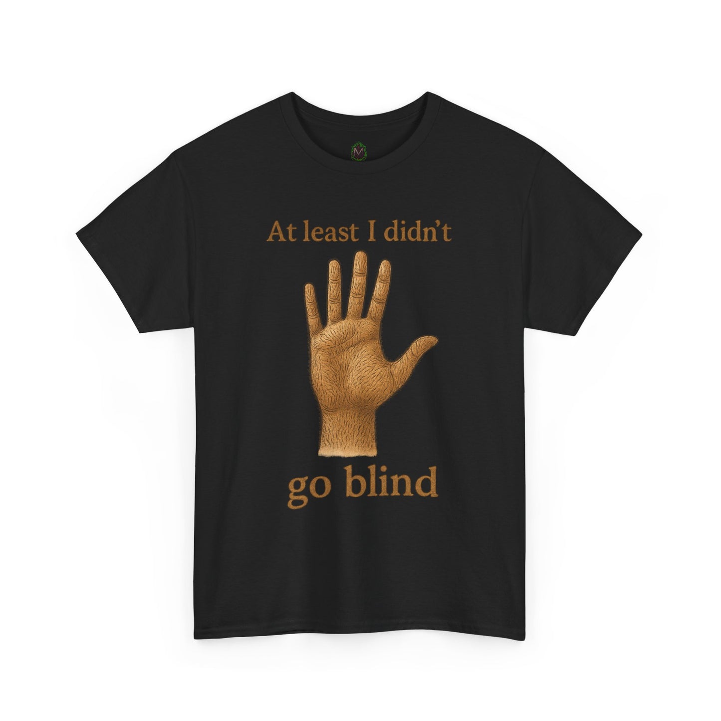 At Least I Didn’t Go Blind hand graphic T-Shirt | Humorous Statement Tee