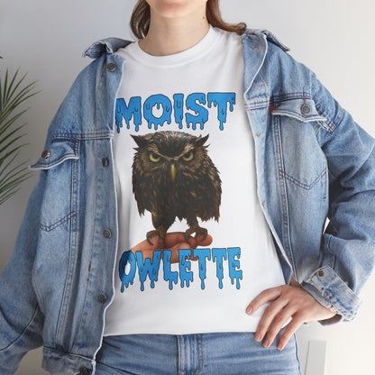 Moist Owlette T-Shirt | Cute Grumpy Owl Graphic