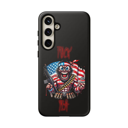 Phone Case — American Flag Skull Soldier Design (Tough Cases)