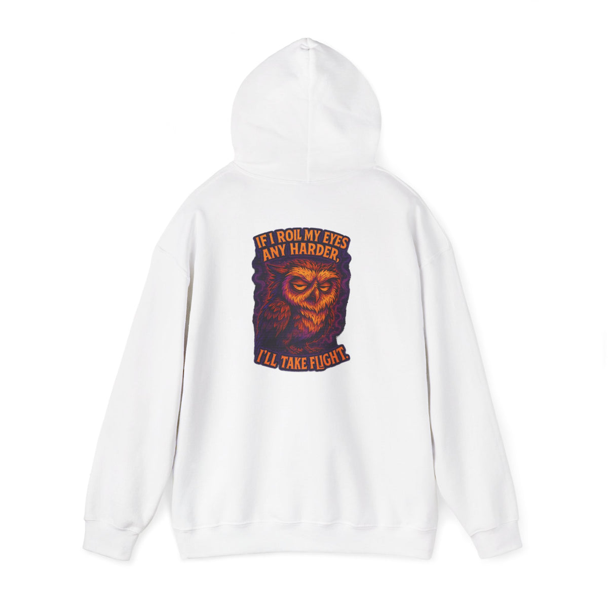Hoodie — Vintage Owl 'I'll Take Flight' Graphic Hoodie