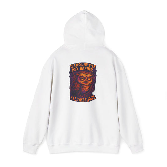 Hoodie — Vintage Owl 'I'll Take Flight' Graphic Hoodie