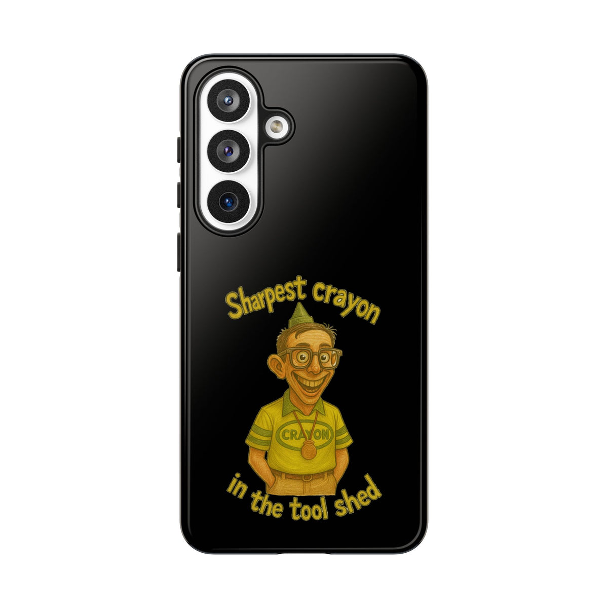 Phone Case — "Sharpest Crayon in the Tool Shed" Retro Teacher/Geek Protective Cover