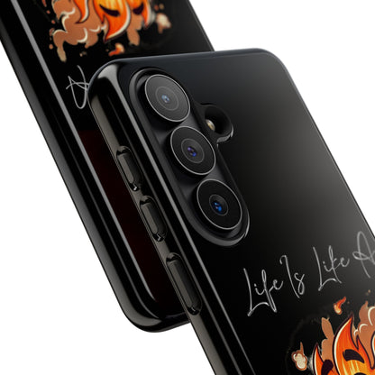 Cute Flaming Dumpster Phone Case — "Life Is Lit" Funny Burnout Phone Cover