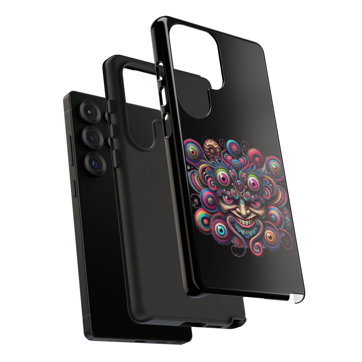 Psychedelic Smiling Eye Cluster Phone Case