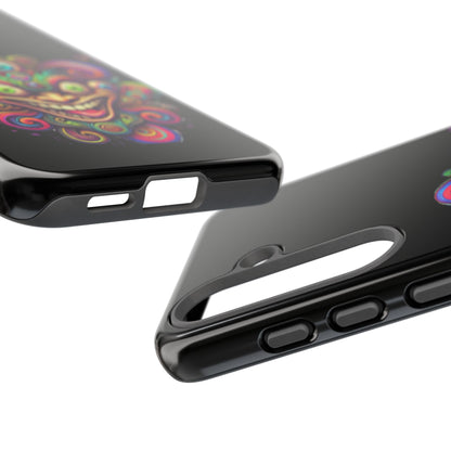 Psychedelic Jester Phone Case — Colorful Creepy Clown Tough Case