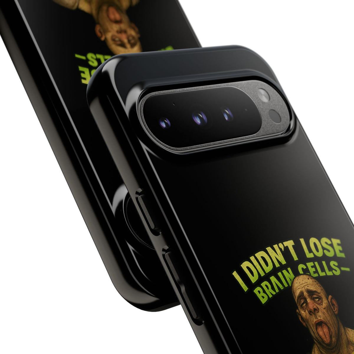 Phone Case — "I Didn't Lose Brain Cells, Someone Stole Them" Funny Zombie Warrior Protective Cover