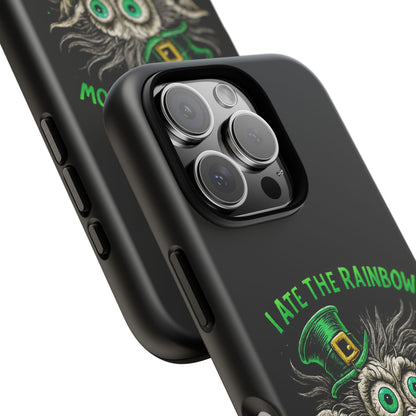St. Patrick's Horror Phone Case — "I Ate the Rainbow, The Gold Screamed" Lucky Goblin Design