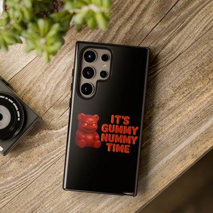 Phone Case — "It's Gummy Nummy Time" Red Gummy Bear Protective Case