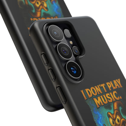 Phone Case — "I Don't Play Music. I Detonate It." Cartoon Bomb Graphic